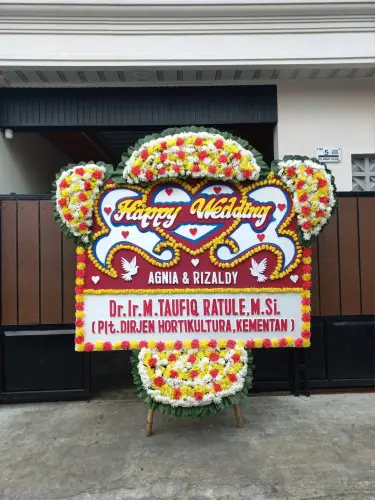 Papan Bunga Pernikahan pekojan