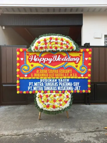 Papan Bunga Pernikahan pekojan